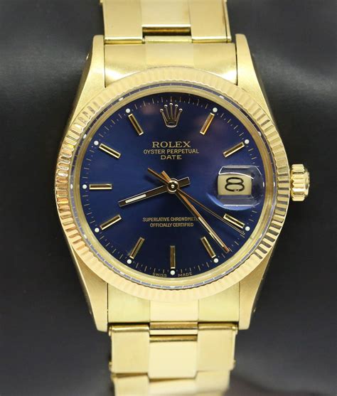 rolex oyster perpetual gold blue|Rolex Oyster Perpetual cena.